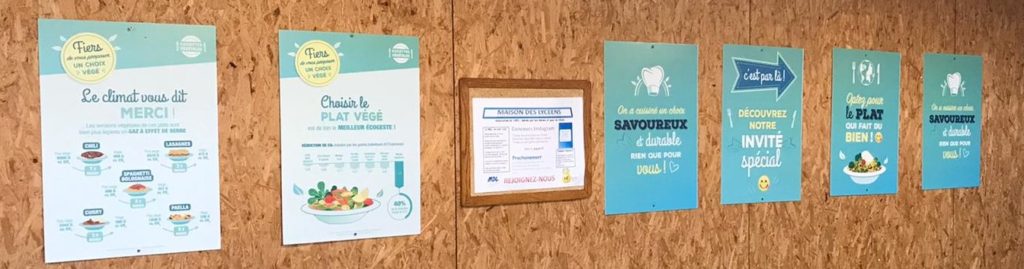 L'affichage en salle sensibilise aux enjeux environnementaux d'une alimentation plus végétale