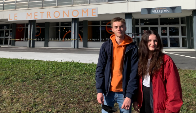 Grégoire et Valentine, étudiant·es à l’origine de la pétition étudiante au Crous de Rennes-Bretagne - 2021